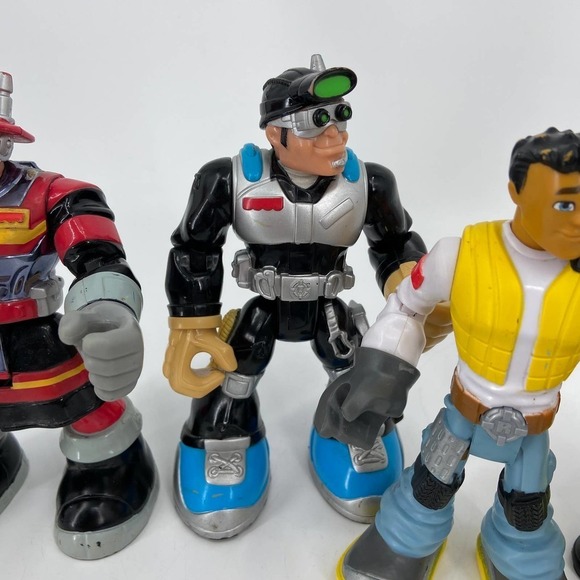 Mattel Action Rescue Figures Lot Carlos Kitbash Firefighter Forest Fuego - Picture 3 of 11